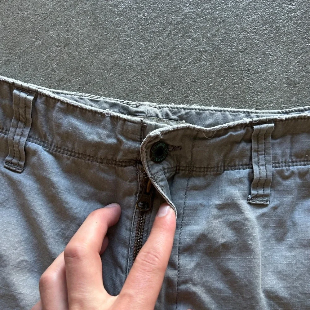 Vintage Polo Jeans Co Ralph Lauren Cargo Shorts Mens 31 Gray Military Gorpcore